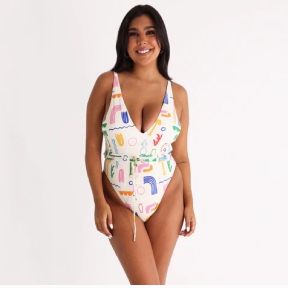 NWT XL Aurelle Palmier One Piece